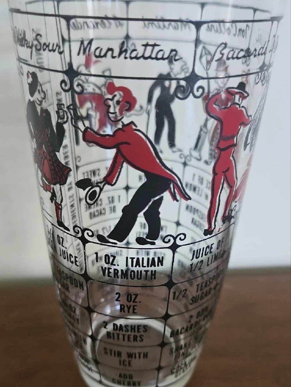 1950s Hazel Atlas Cocktail Mixer Glass • MCM Barware Recipes
